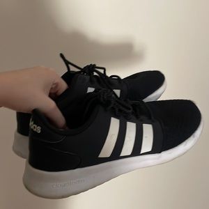 Adidas black and white sneakers